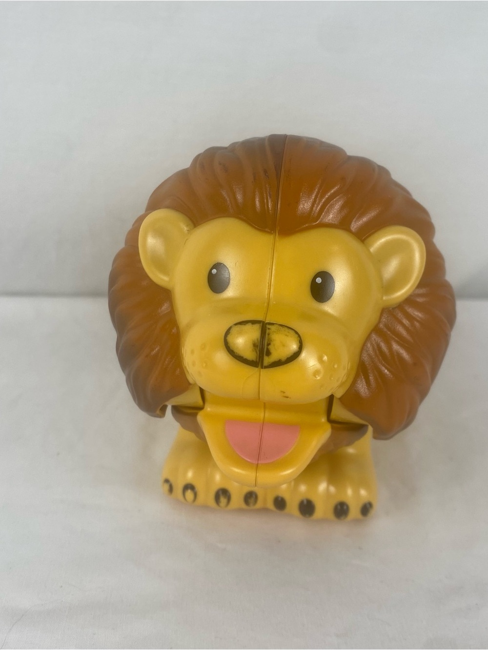 RARE Fisher Price Little People Big Zoo Talker Snoring Lion Works DFT28